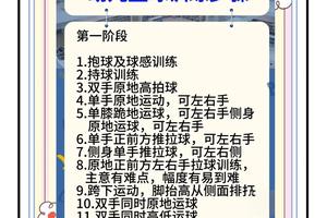 小孩篮球基本功训练从零开始